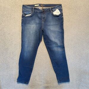 Kut from The Kloth Eva Blue Ankle Skinny Leg Women’s Size 16
